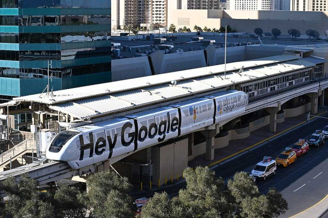 Monorail MGM Grand Hotel Strip Las Vegas