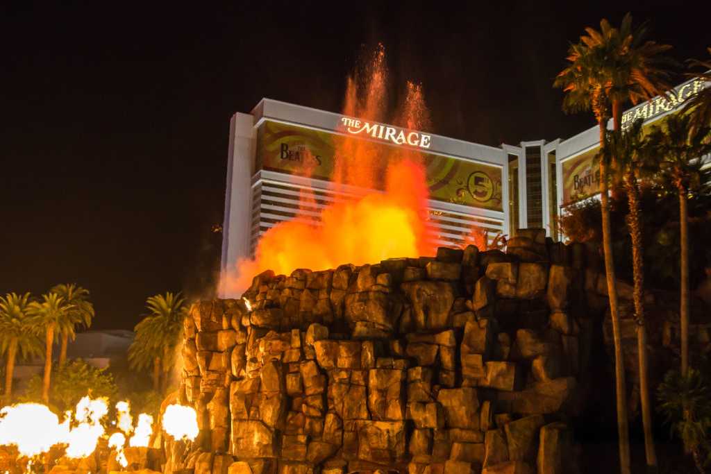 Volcan Mirage Strip Las Vegas